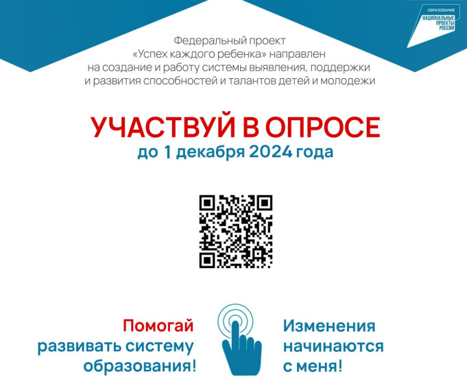 Успей принять участие в мониторинге удовлетворенности качеством дополнительного образования.